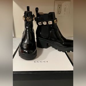 Gucci style leather boots
